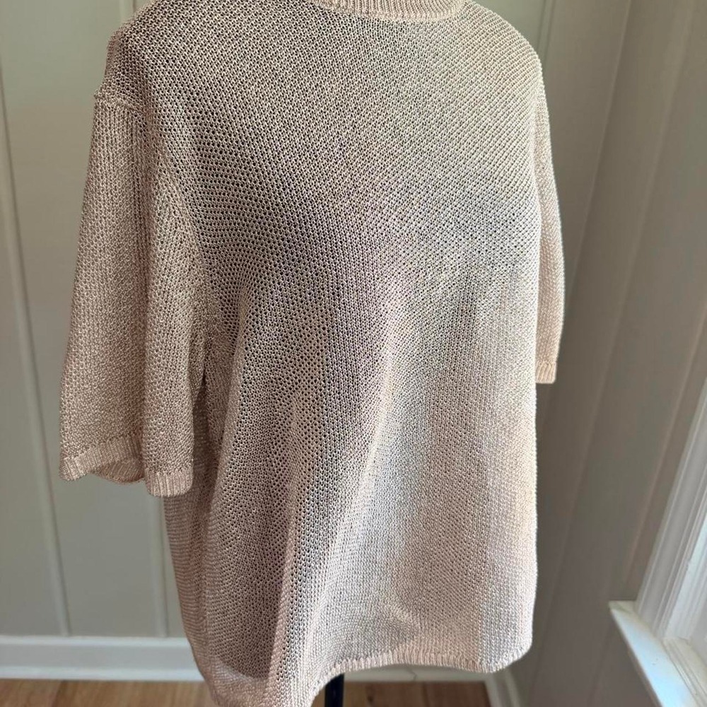 ASOS metallic chainmail short sleeve top